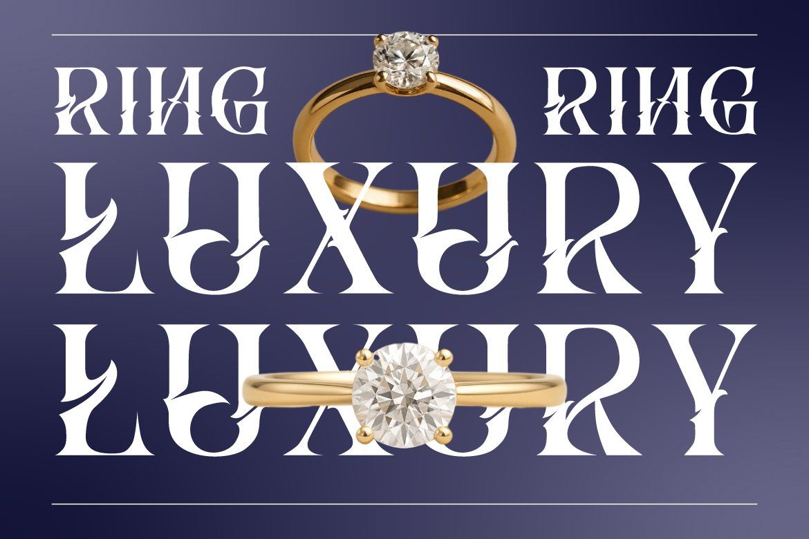 Hizba – Luxury Ornamental Serif Font