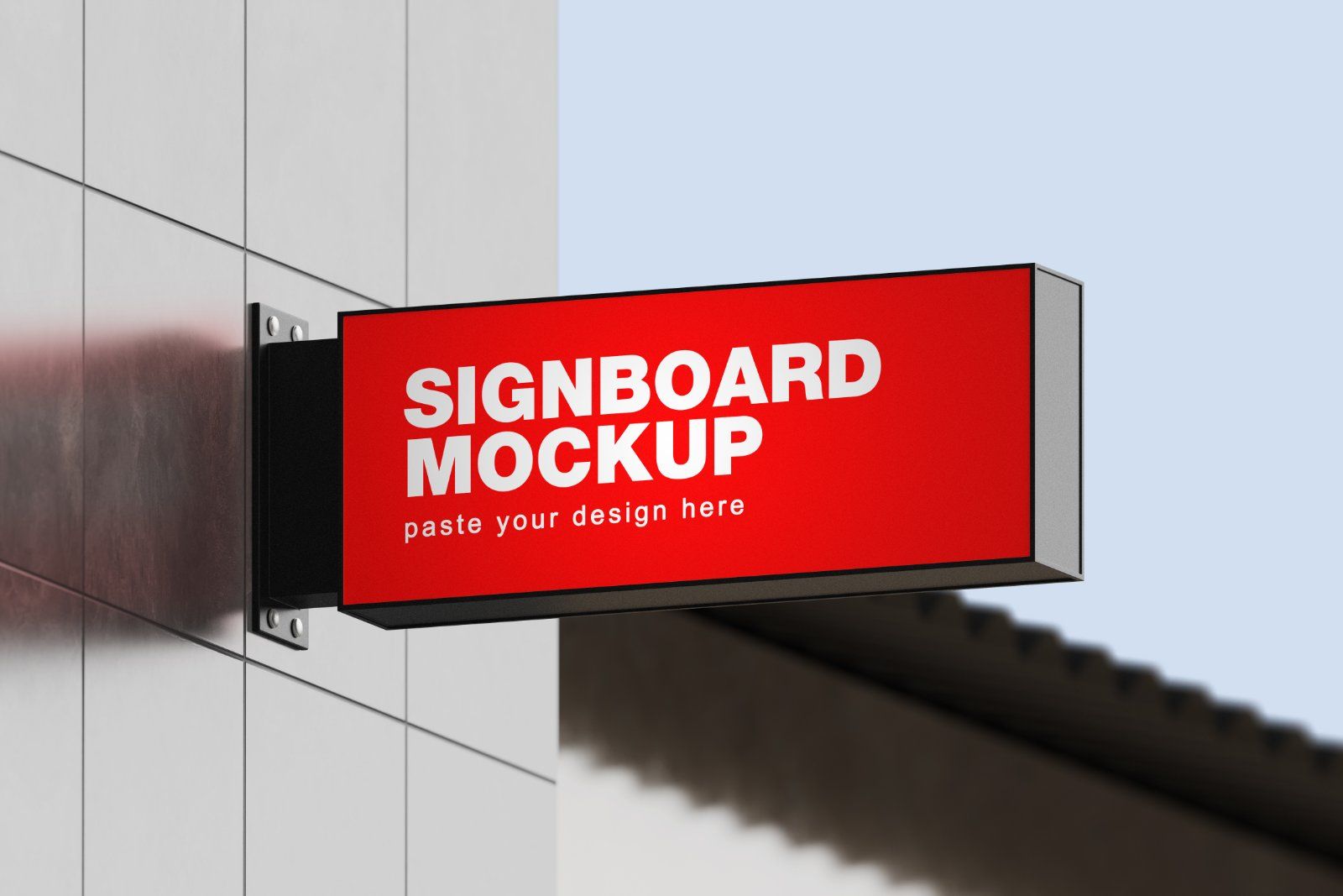 Sign Board Mockup