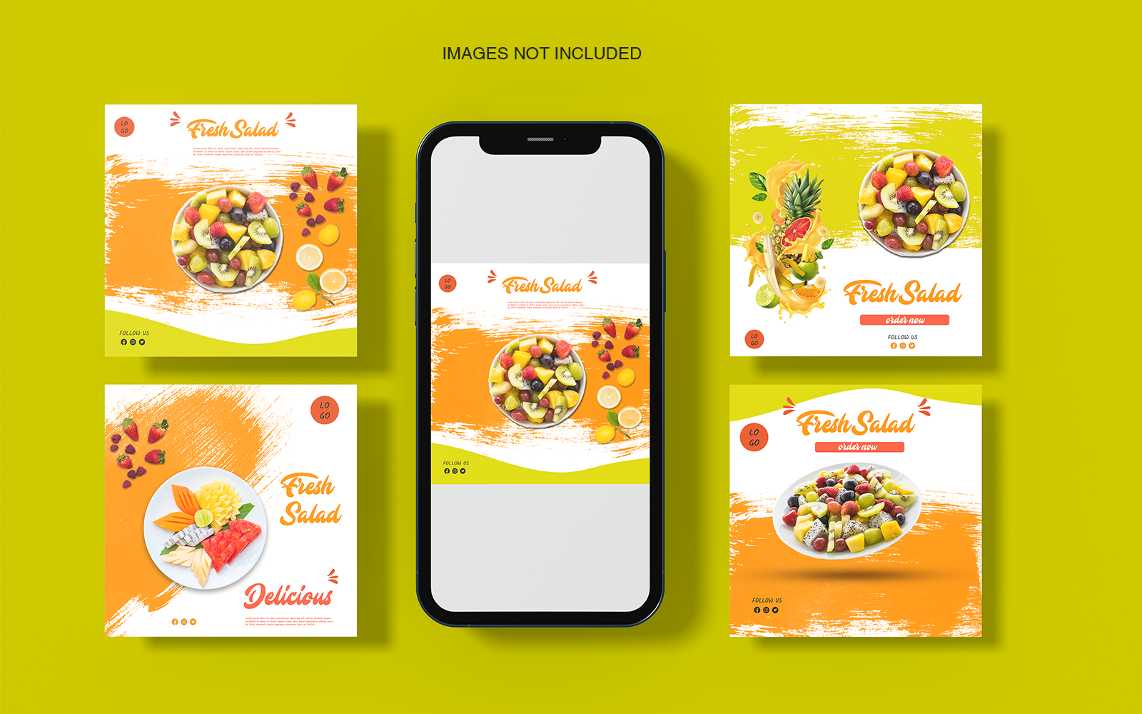 Restaurant-Fruit Salad Social Media Template-22-049