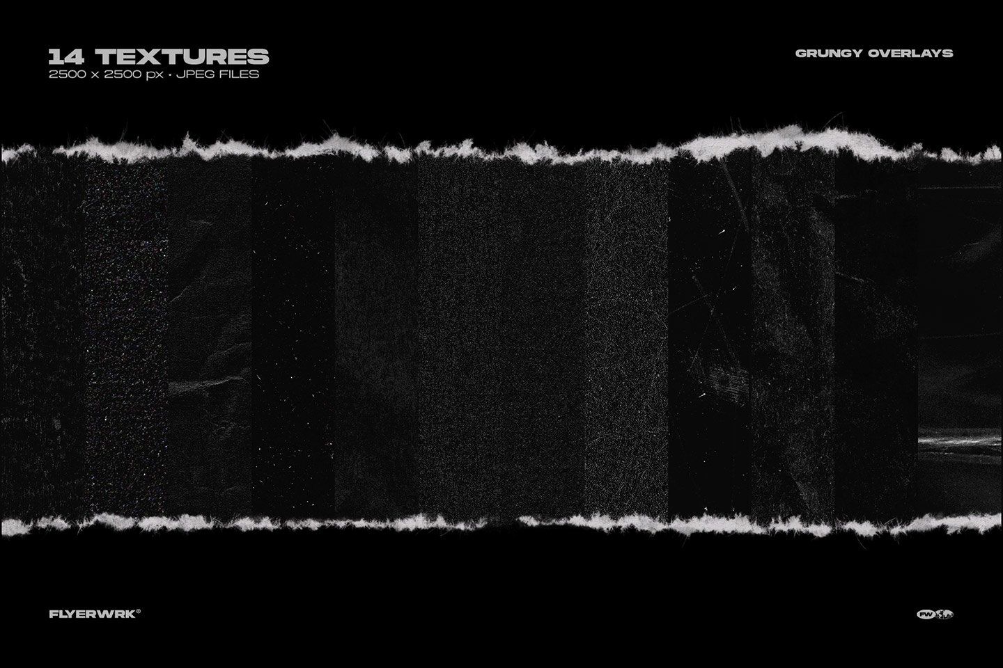 Rippers Edge Torn Paper Brushes