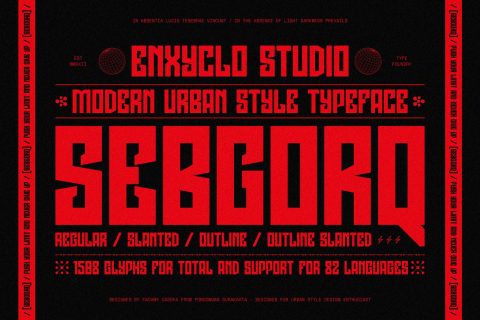 Sebgorq - Urban Font