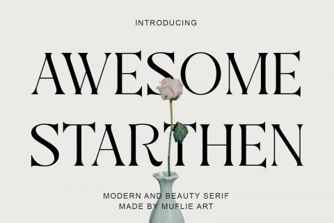 Aweshome Starthen - Modern & Beauty Serif