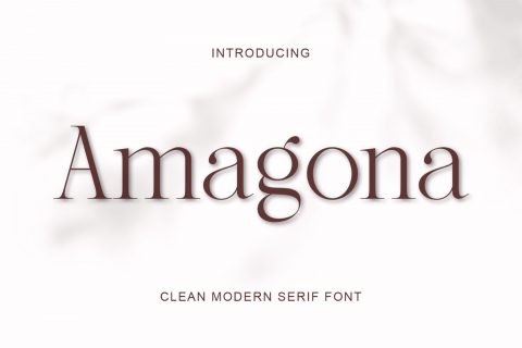 Amagona - Clean Modern Serif Font