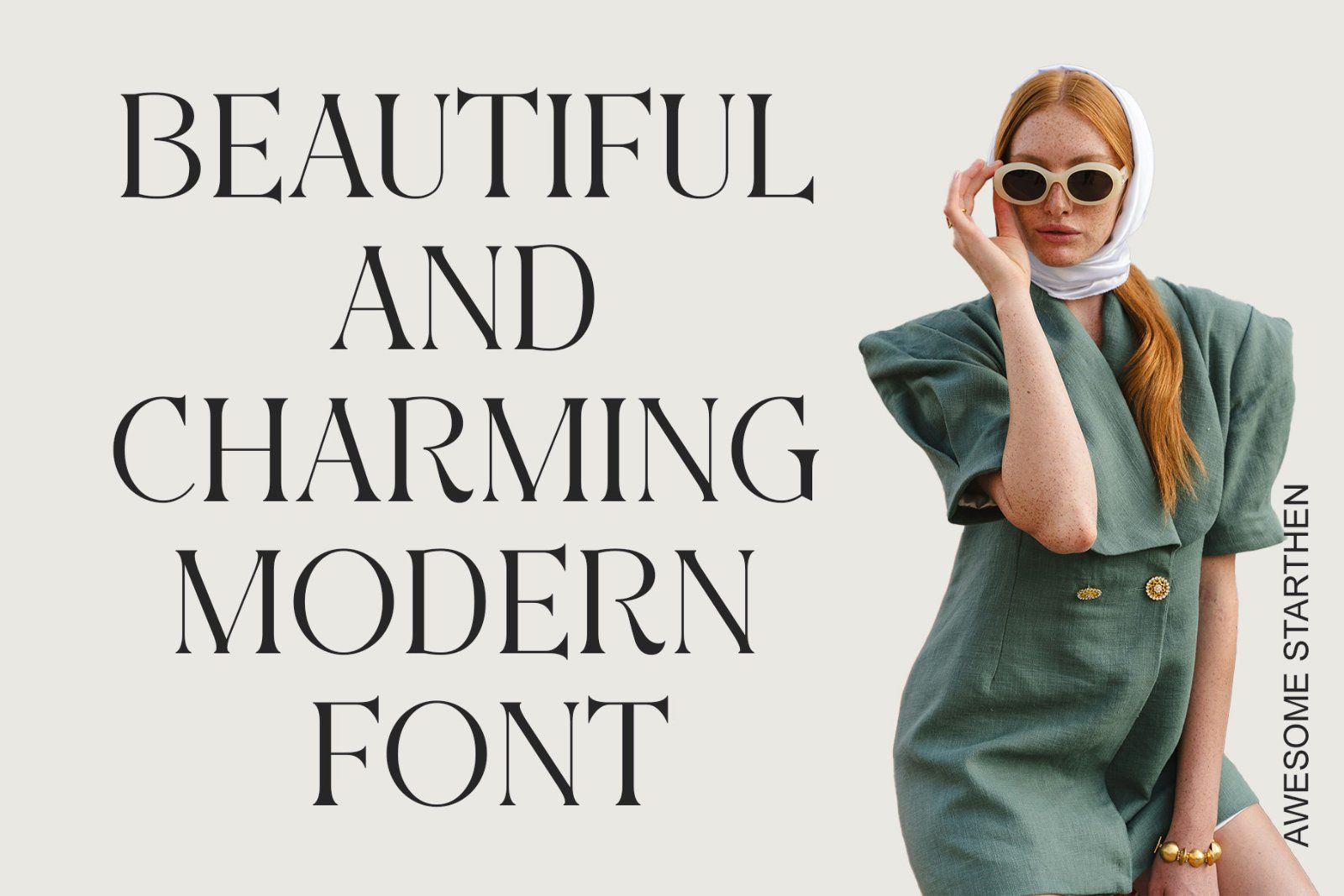 Aweshome Starthen - Modern & Beauty Serif