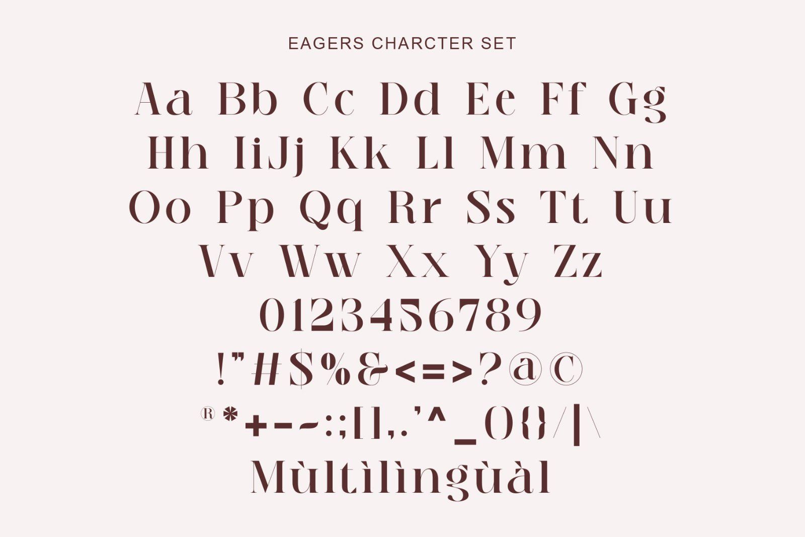Eagers - Elegant And Modern Serif
