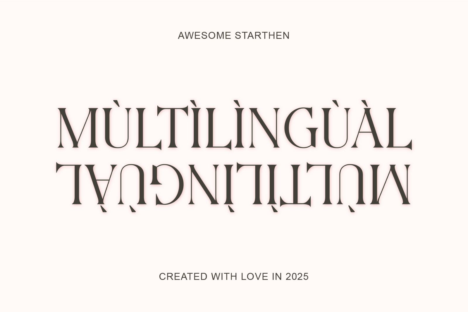 Aweshome Starthen - Modern & Beauty Serif