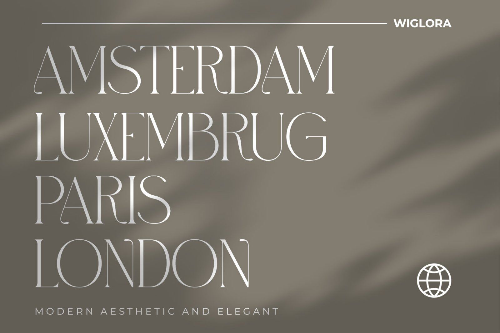 Wiglora Modern Ligature Serif