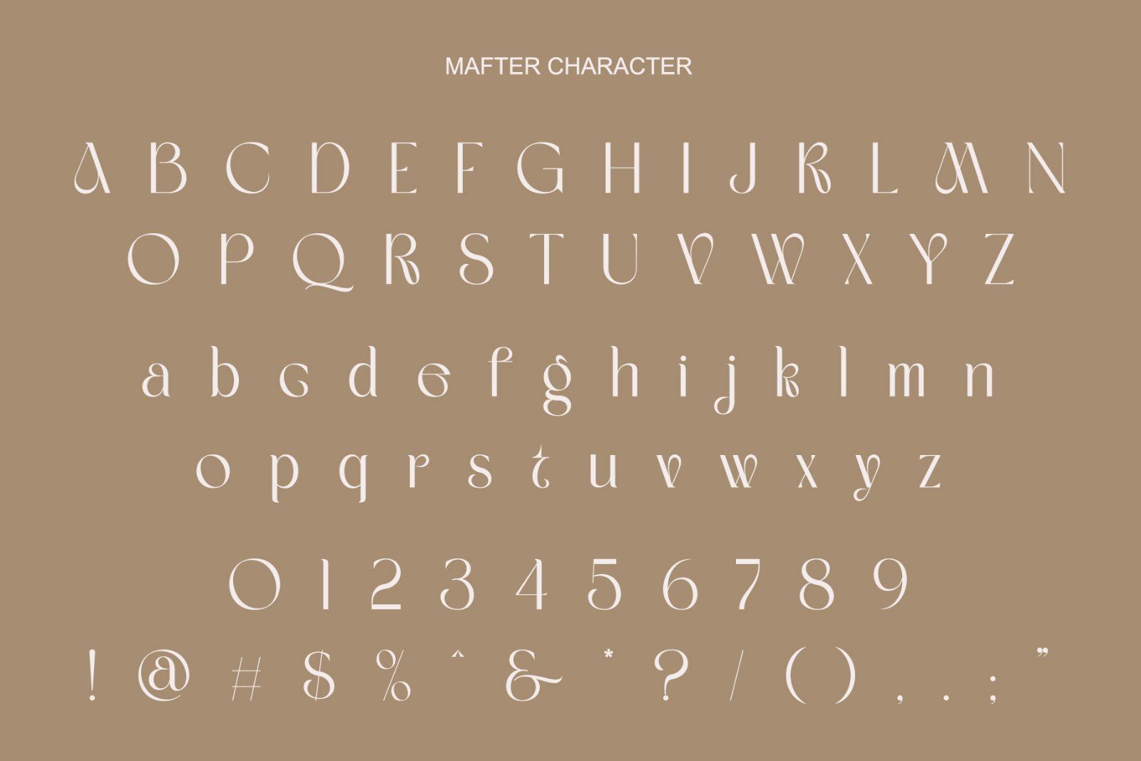 Mafter Elegant Serif Typeface