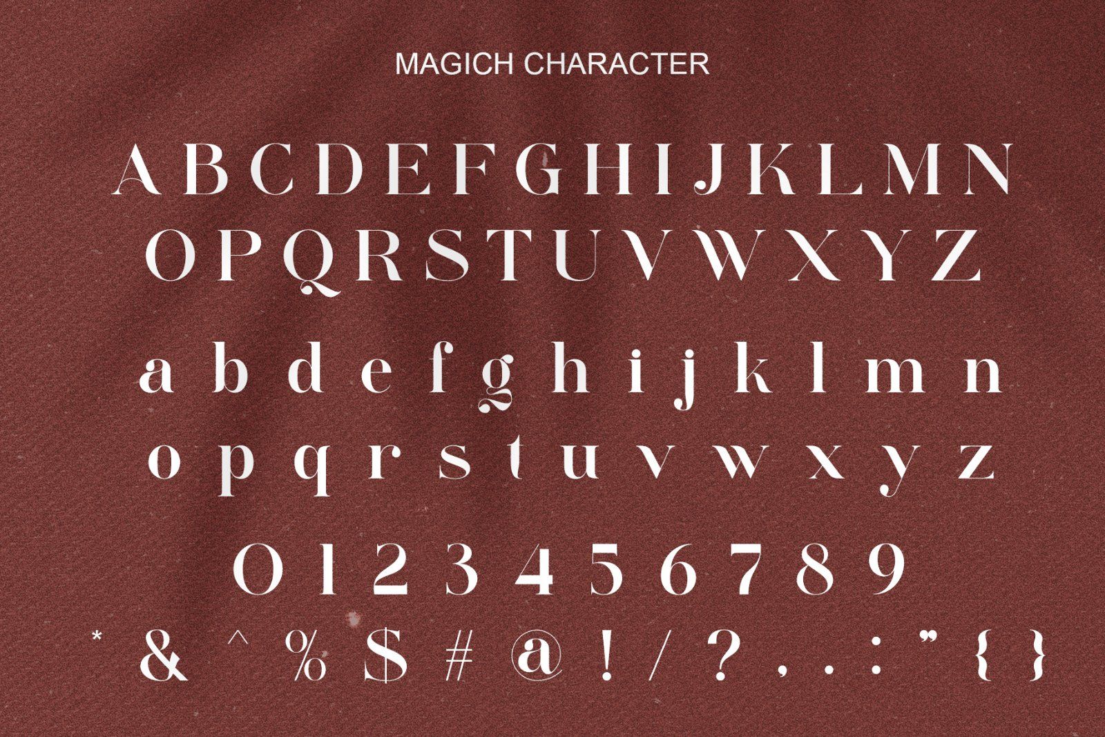 Magich Modern Serif Typeface