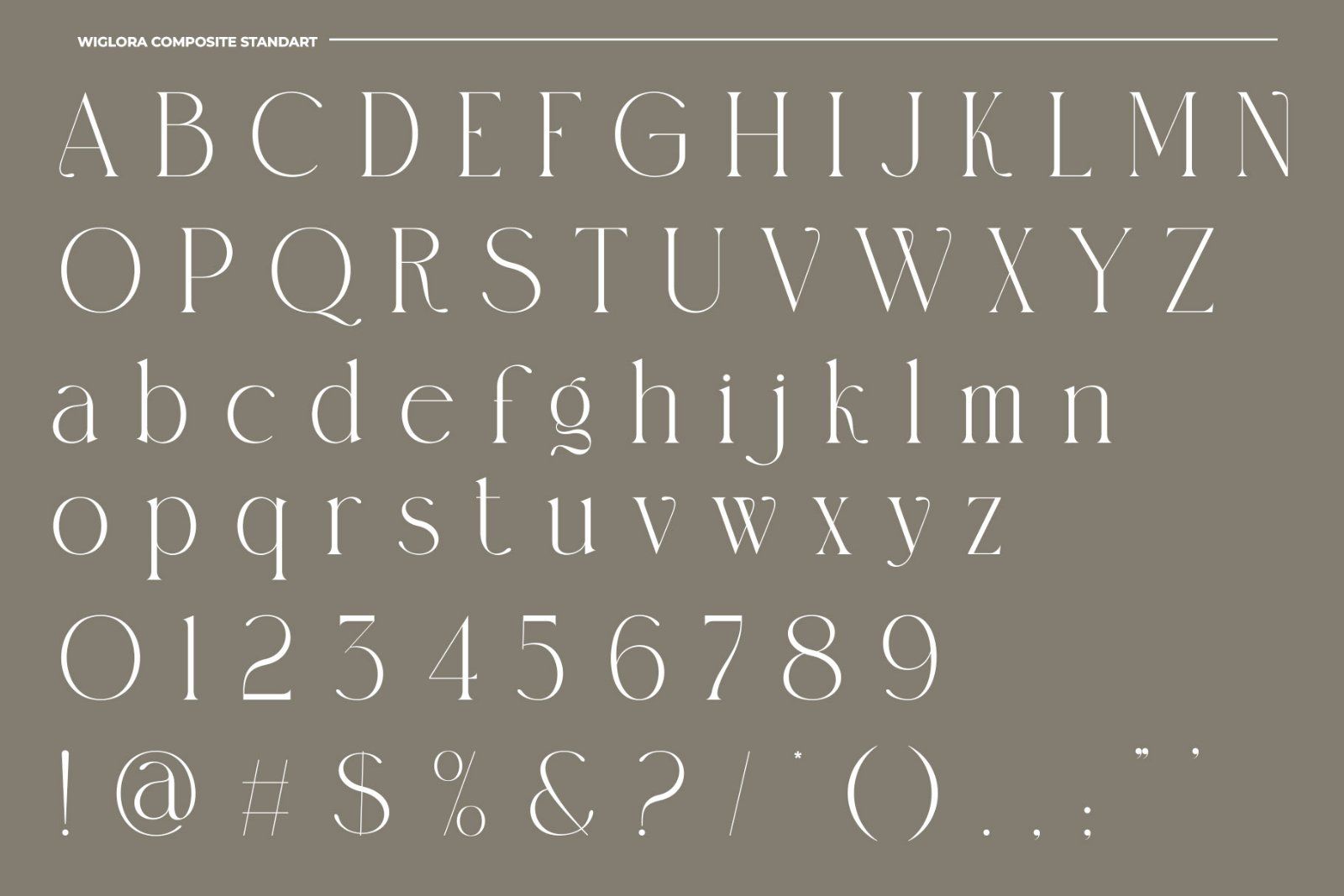 Wiglora Modern Ligature Serif