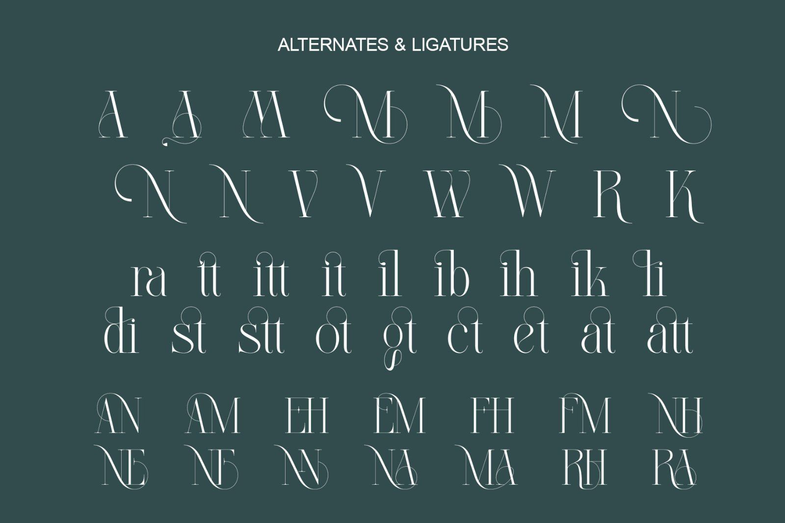 Beligat Elegant Ligature Serif