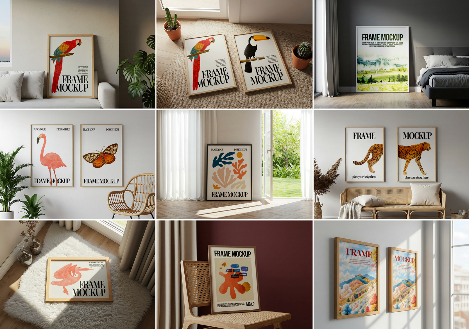 20 Premium Frame Mockup Bundle Collection