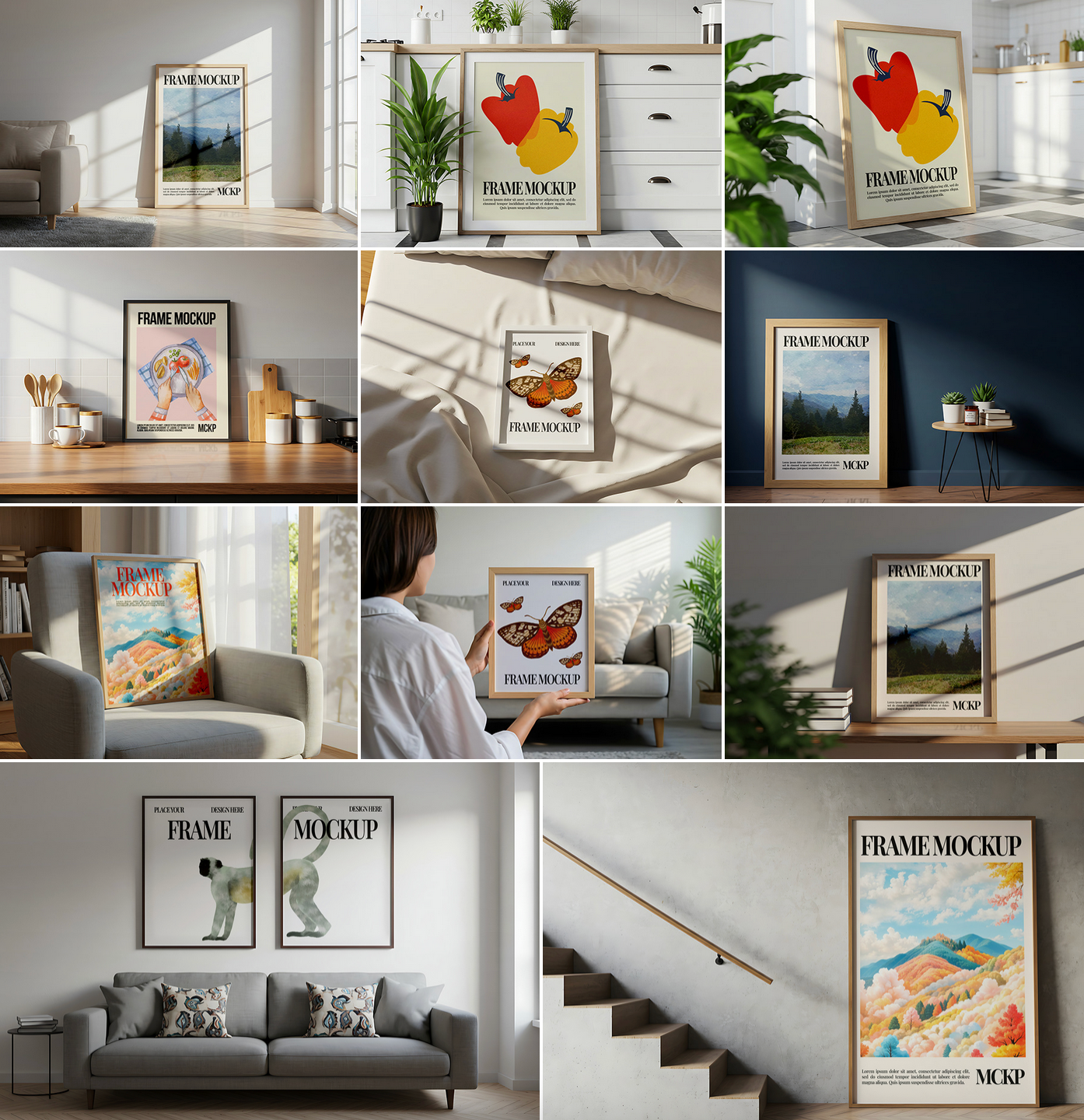 20 Premium Frame Mockup Bundle Collection