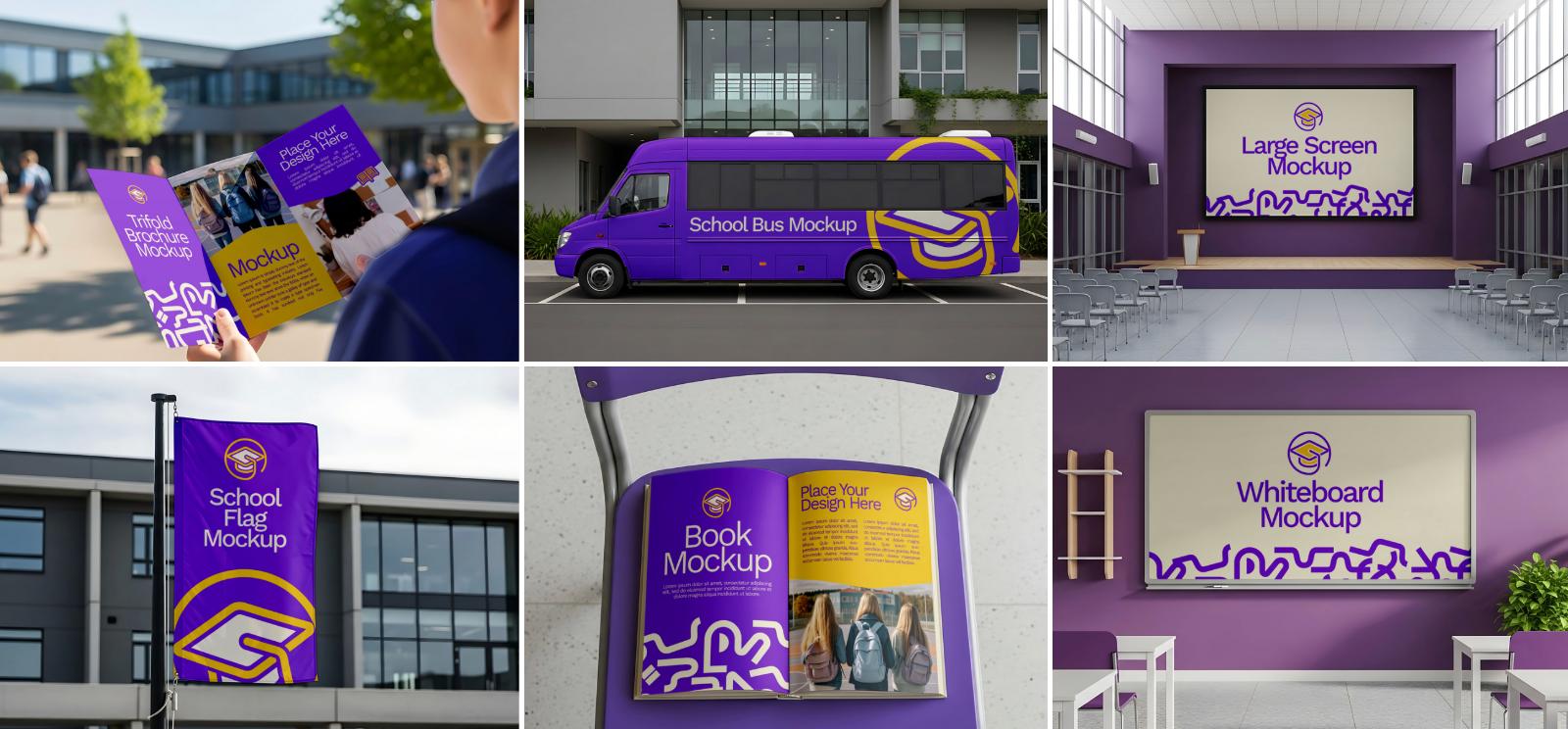 15 Premium High School Mockup Branding Collection