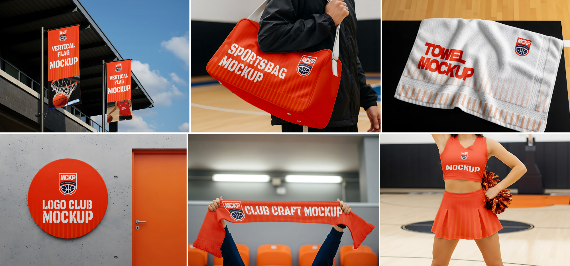 15 PSD Basketball Club Branding Mockup Kit – Jersey, Sports Bag, Poster, Flyer & More