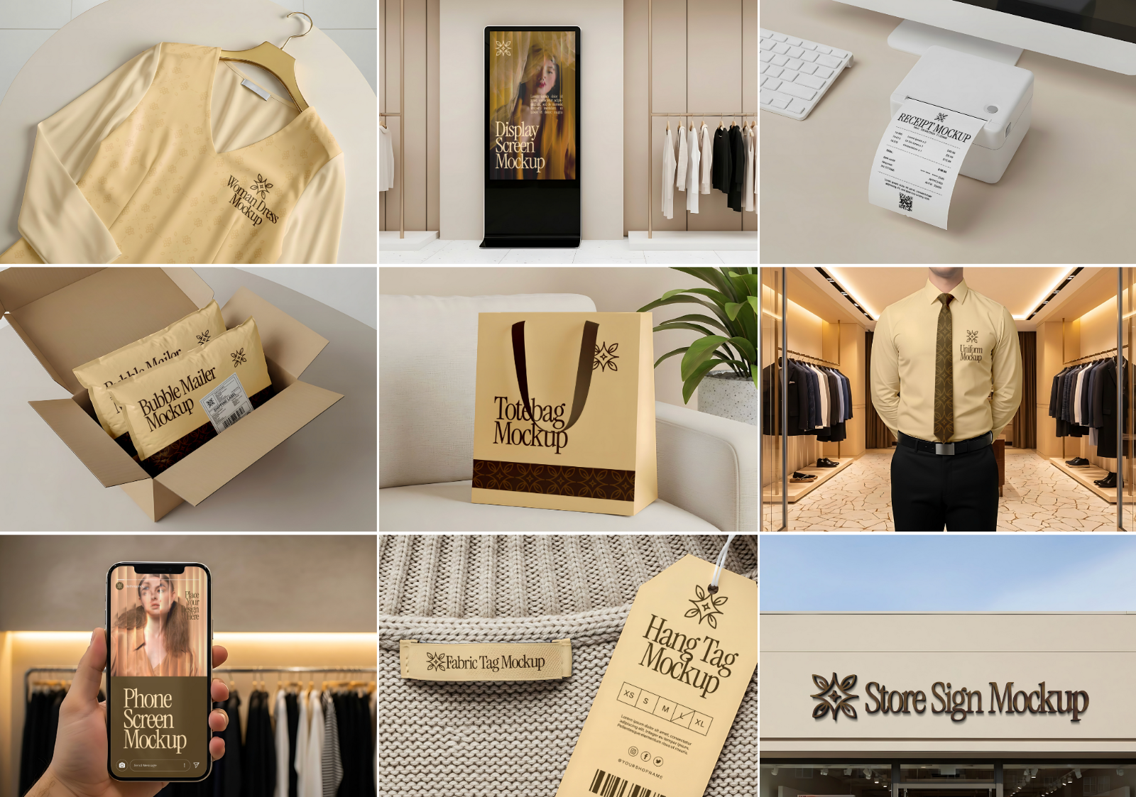 Premium Fashion Store PSD Mockup Bundle