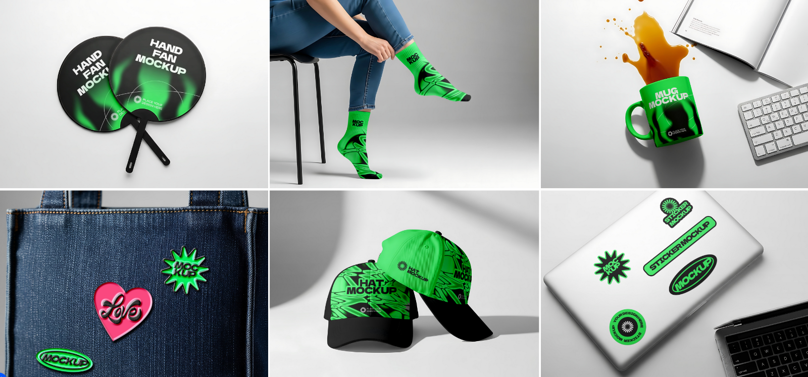 Merchandise Mockup Bundle – 15 PSD Templates for Apparel & Promo Product Design