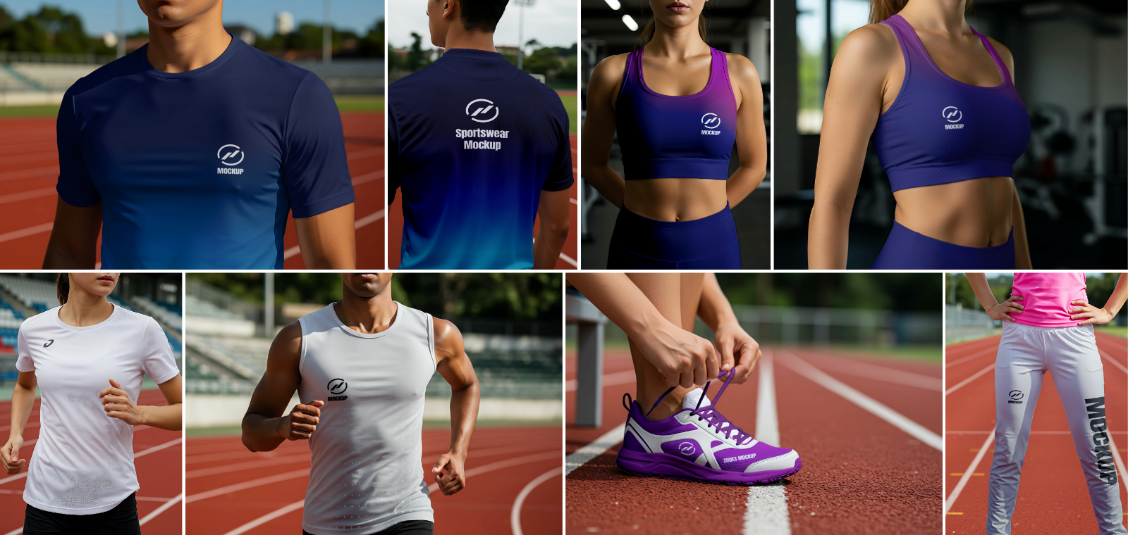 15 Premium Sportswear for Brand Mockup