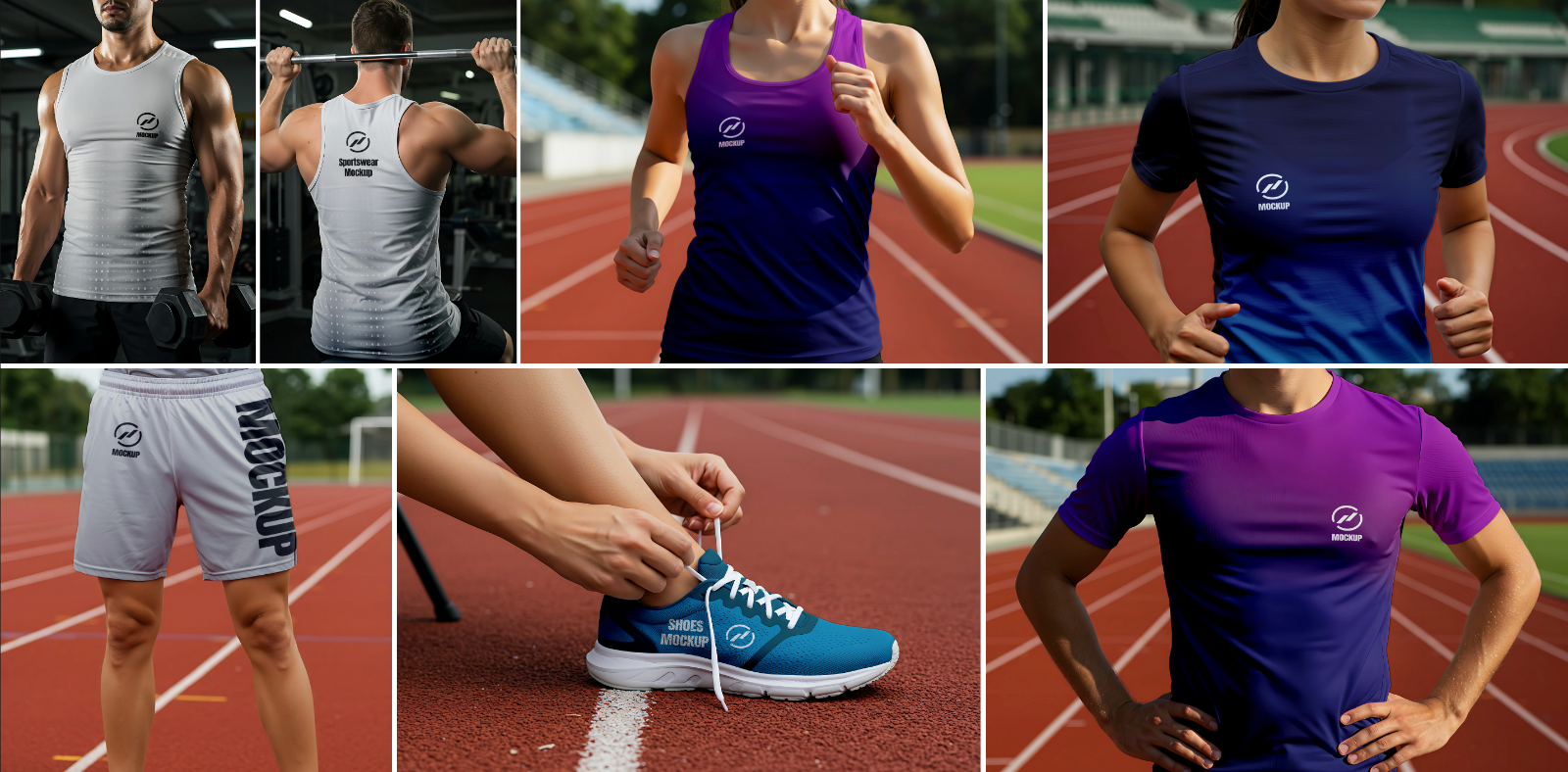 15 Premium Sportswear for Brand Mockup