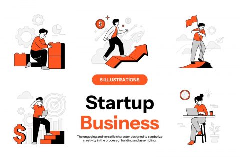 Dablo - Start Up Business Illustration Pack