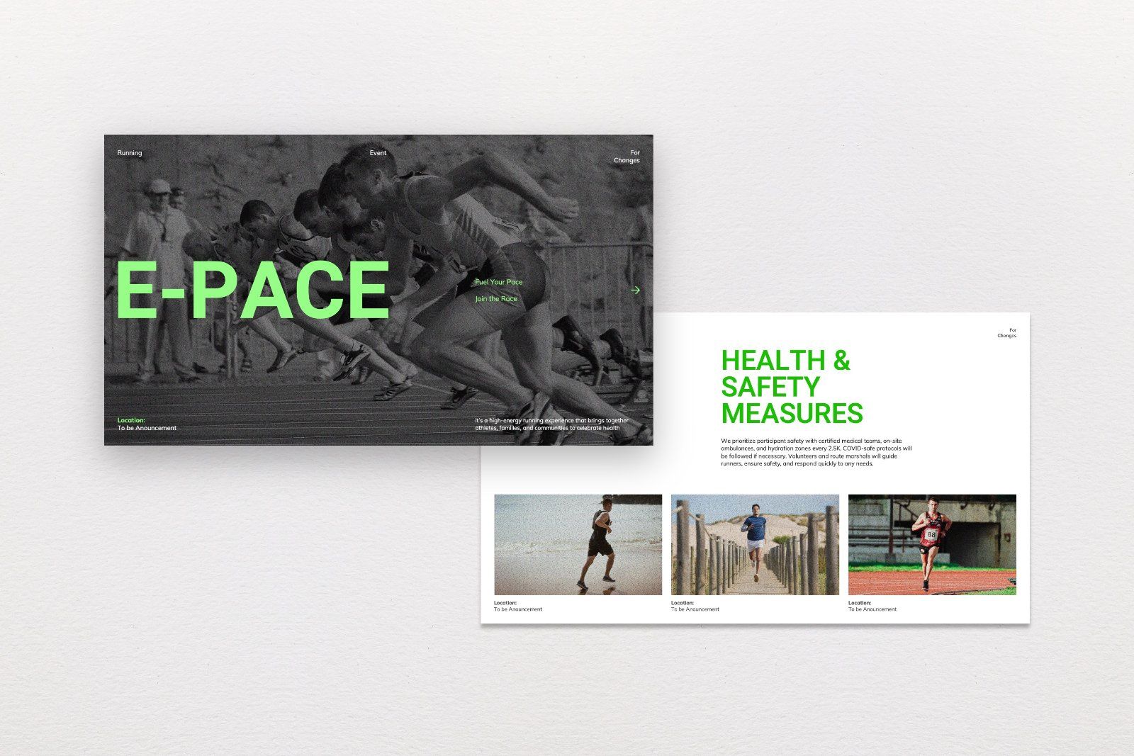 Epace – Running Event Presentation