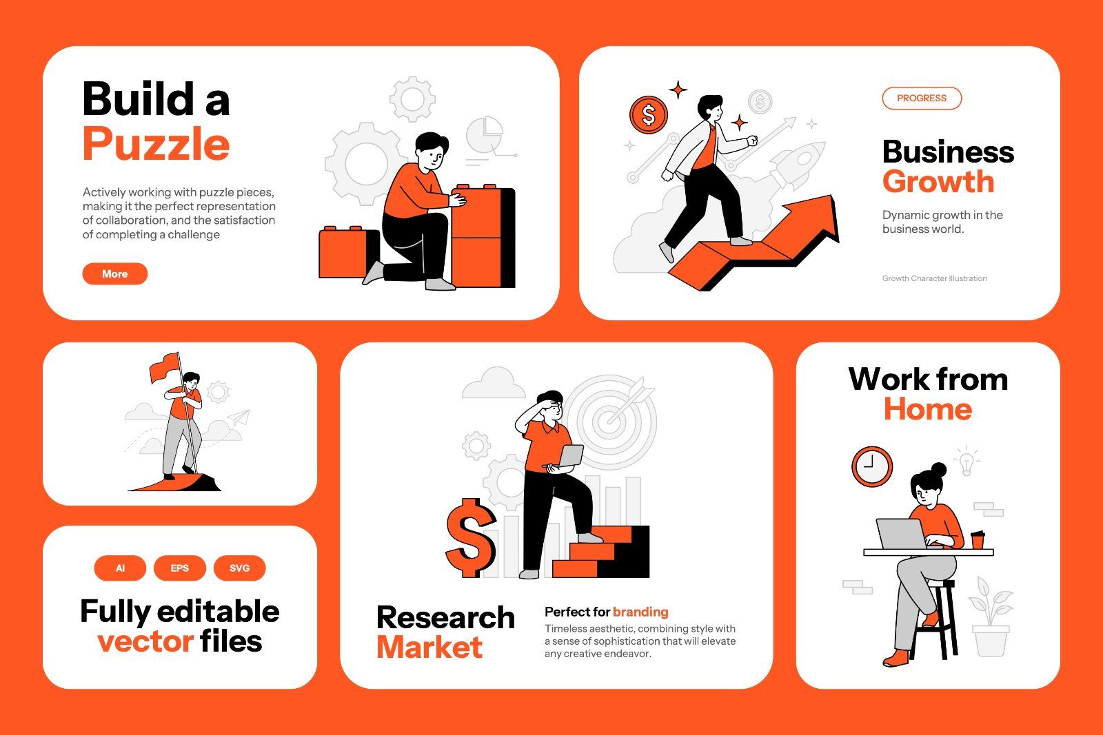 Dablo - Start Up Business Illustration Pack