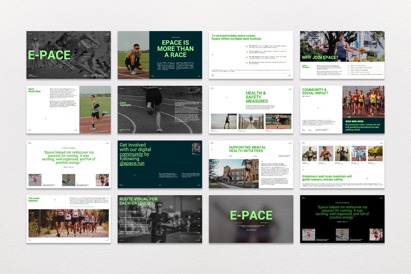 Epace – Running Event Presentation