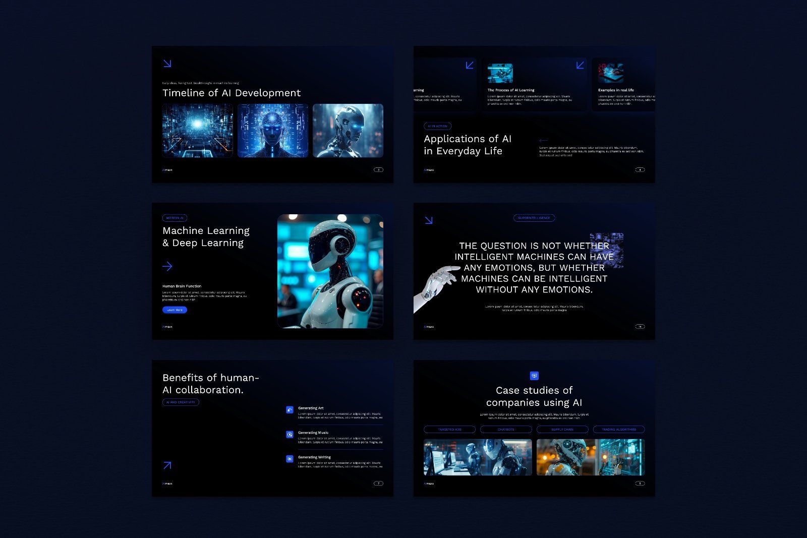 Aimaxx – Futuristic AI & Technology Presentation