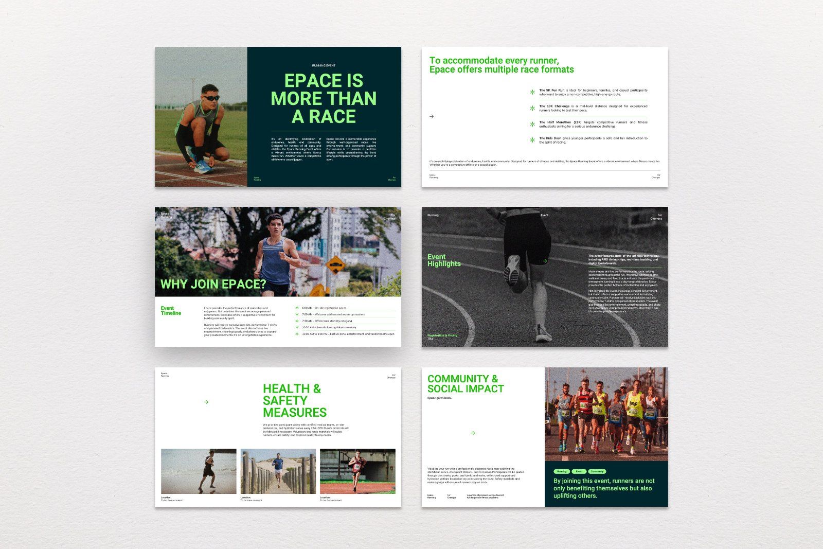 Epace – Running Event Presentation