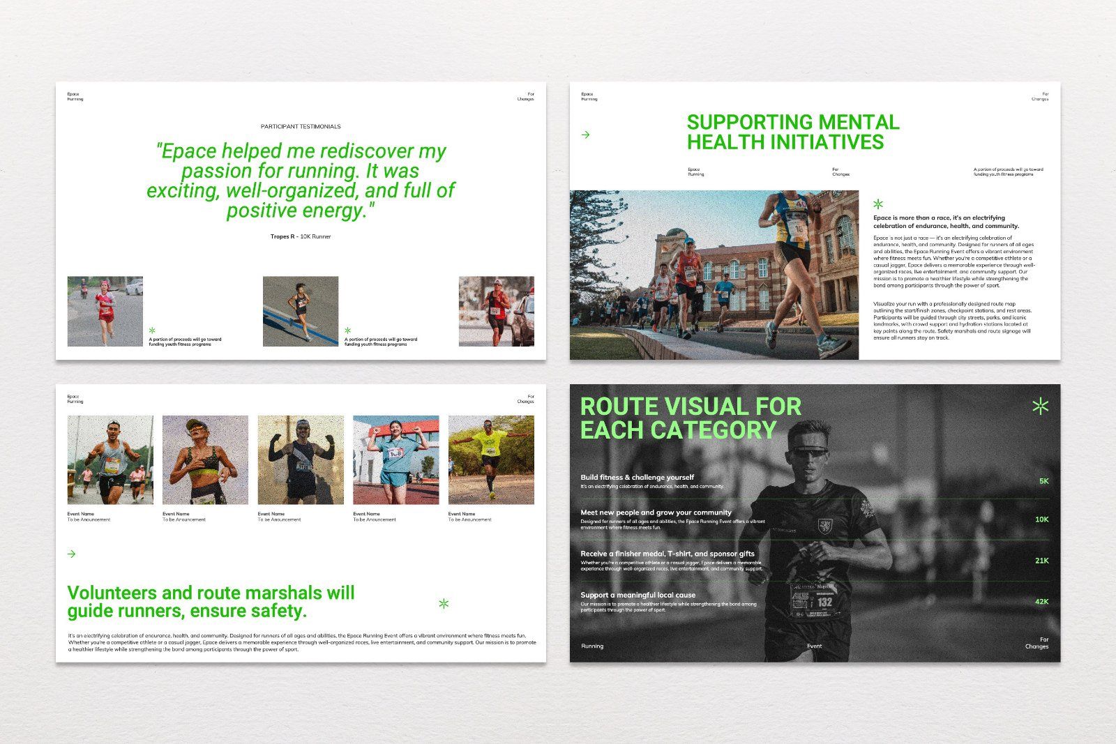 Epace – Running Event Presentation