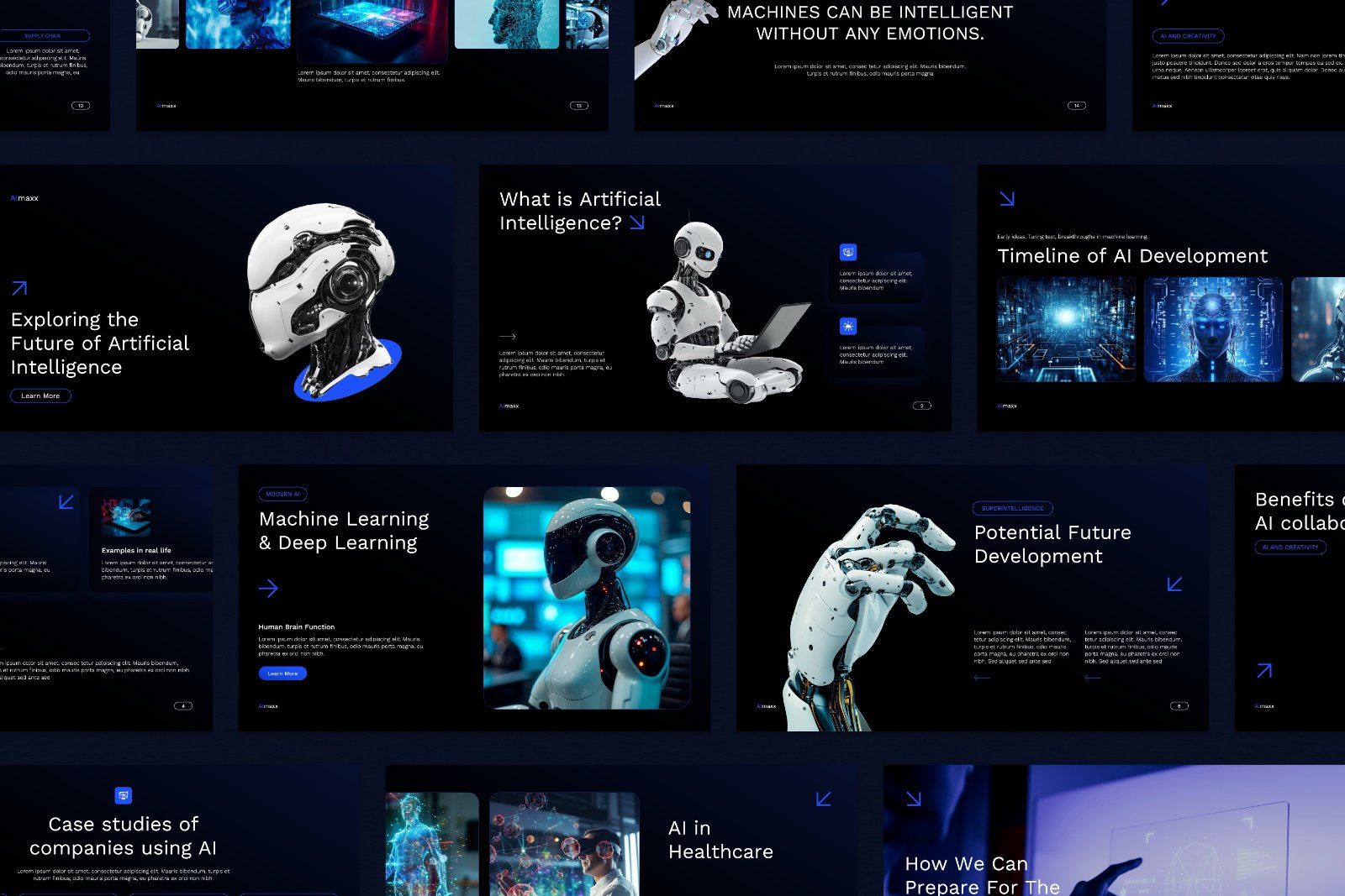 Aimaxx – Futuristic AI & Technology Presentation