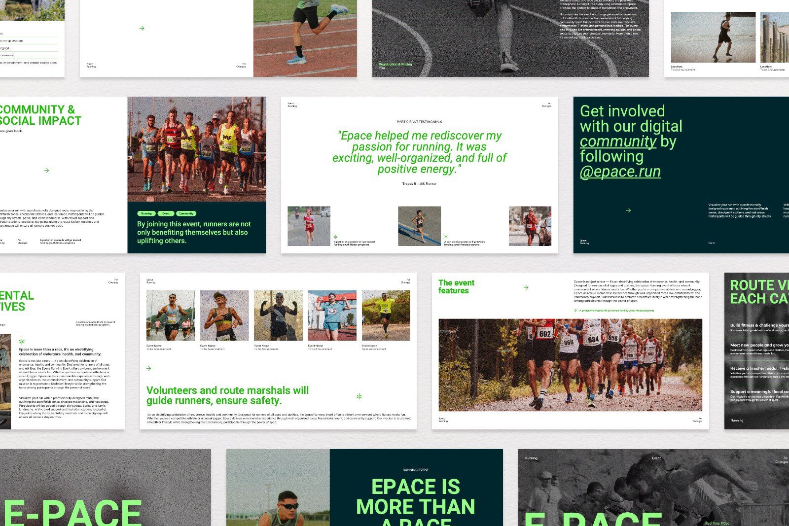 Epace – Running Event Presentation