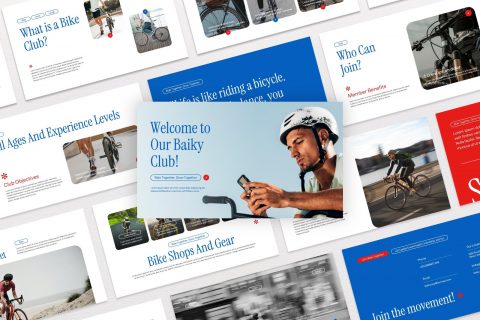 Baiky Club – Cycling Community Presentation Template
