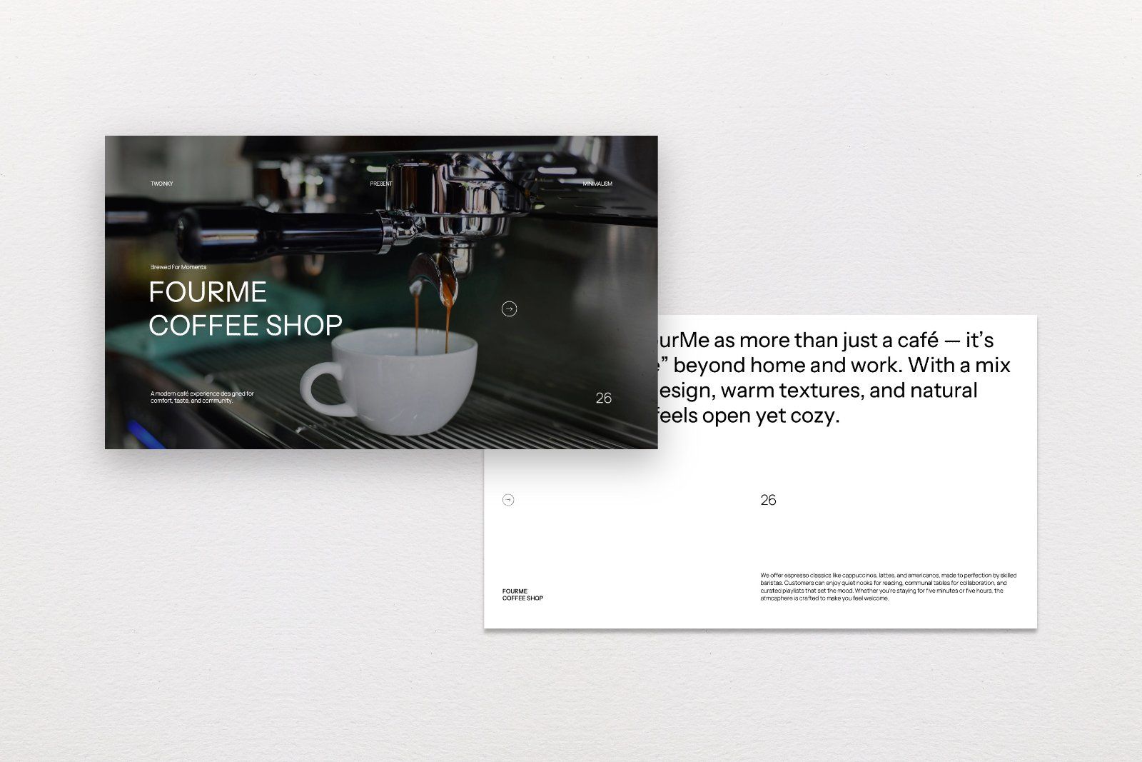 FourMe – Coffee Shop Presentation