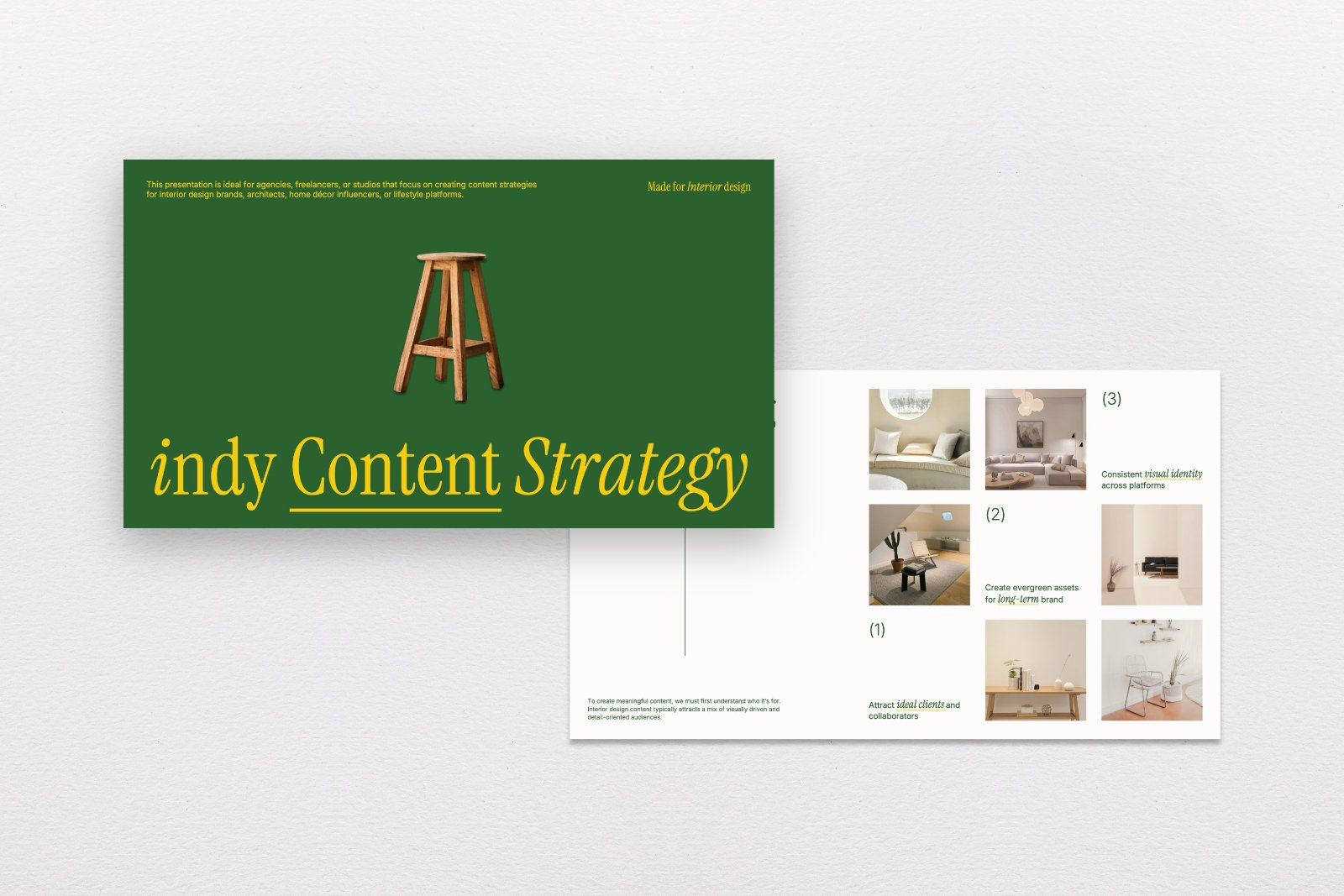 Indy – Content Strategy Presentation Template