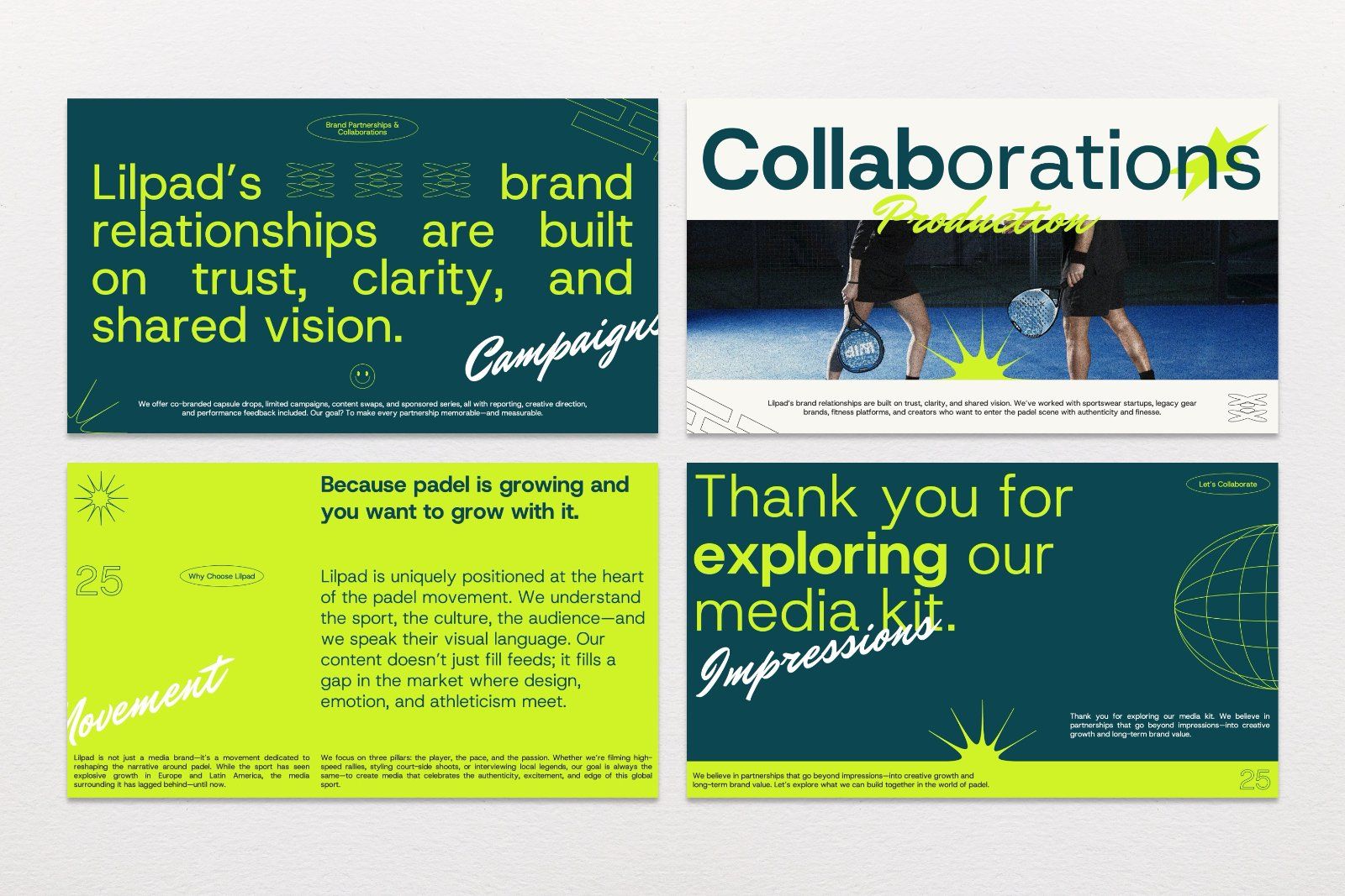 Lilpad – Padel Media Kit Presentation