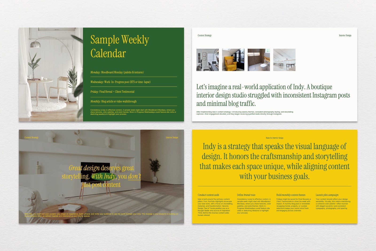 Indy – Content Strategy Presentation Template