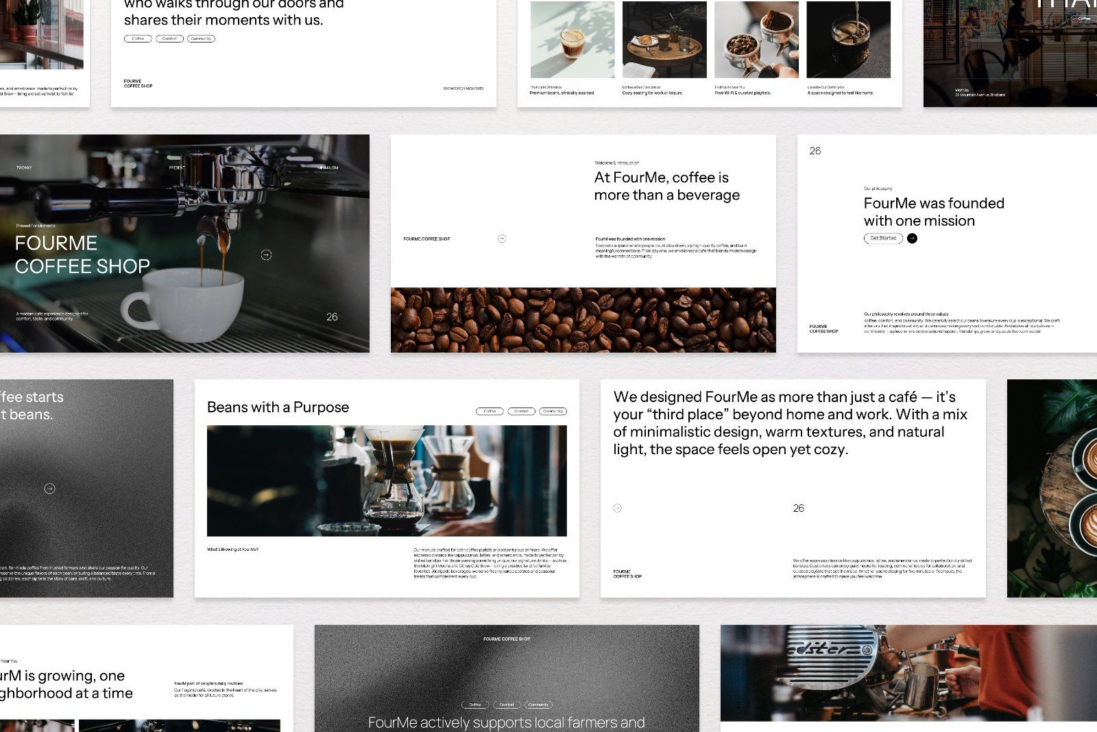 FourMe – Coffee Shop Presentation