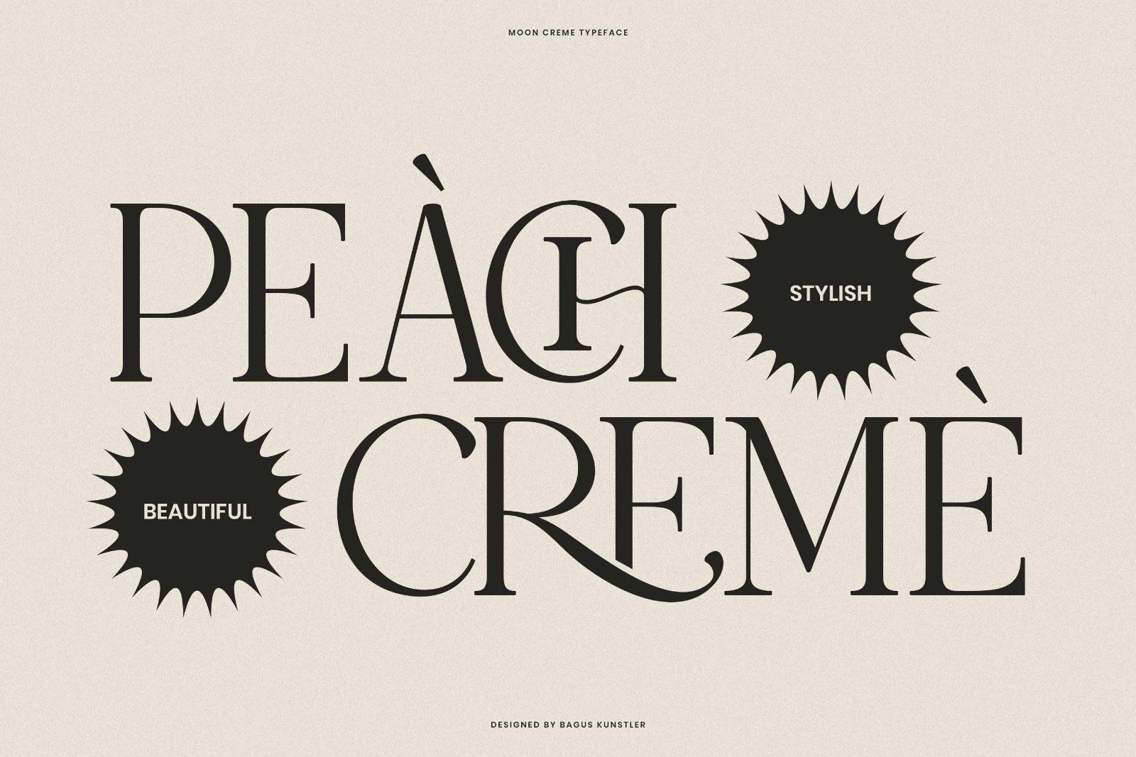 Moon Creme | Stylish and Beautiful Serif