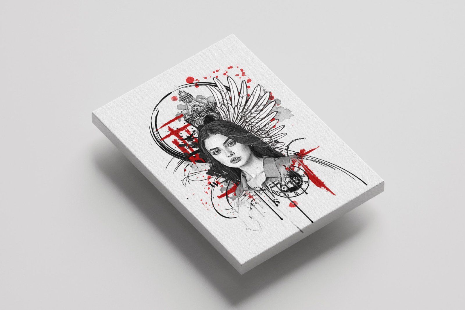 Artistic Watercolor Tattoo Art