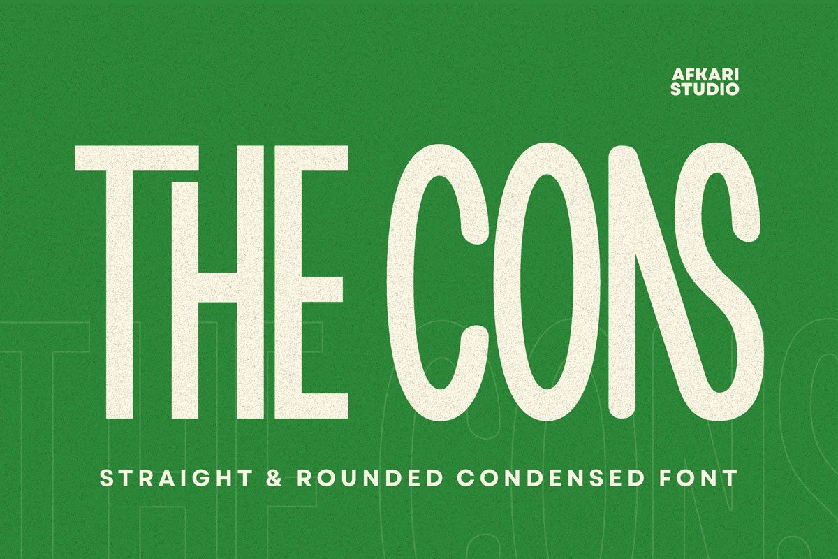 The Cons - Condensed Sans Serif Display Font