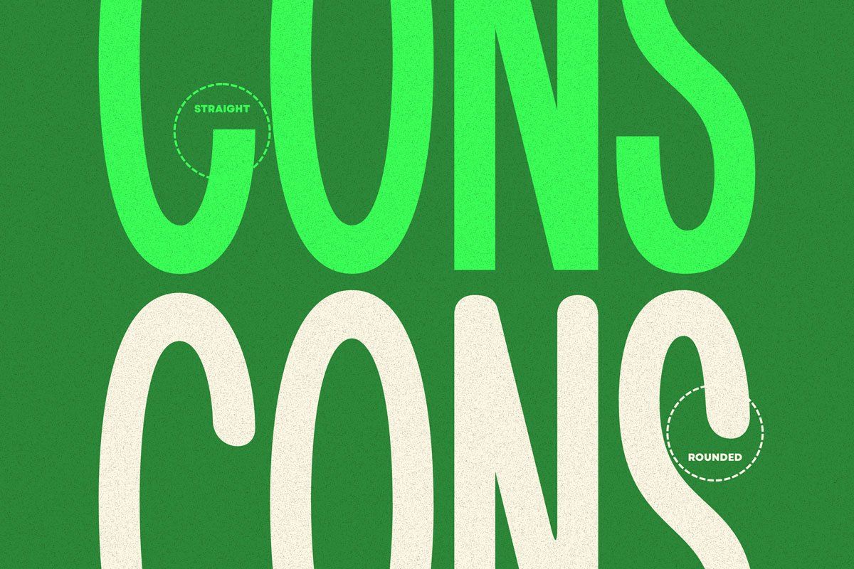 The Cons - Condensed Sans Serif Display Font