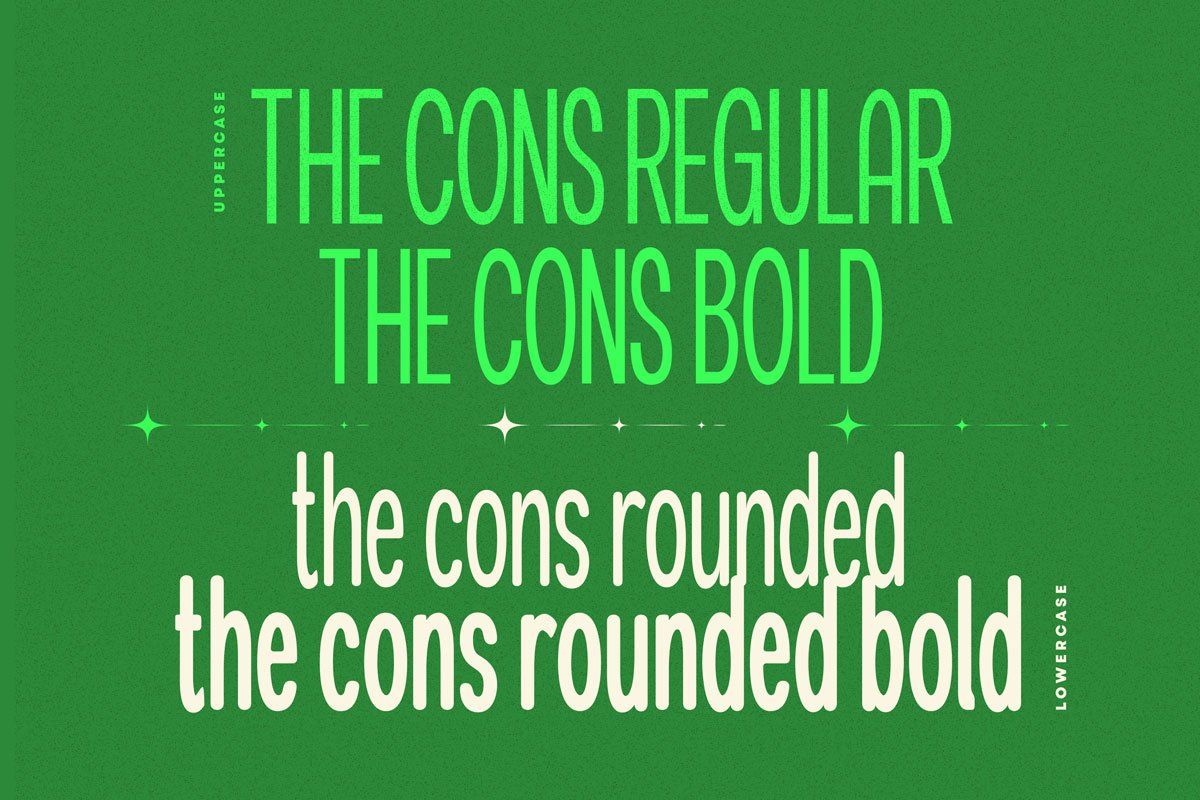 The Cons - Condensed Sans Serif Display Font