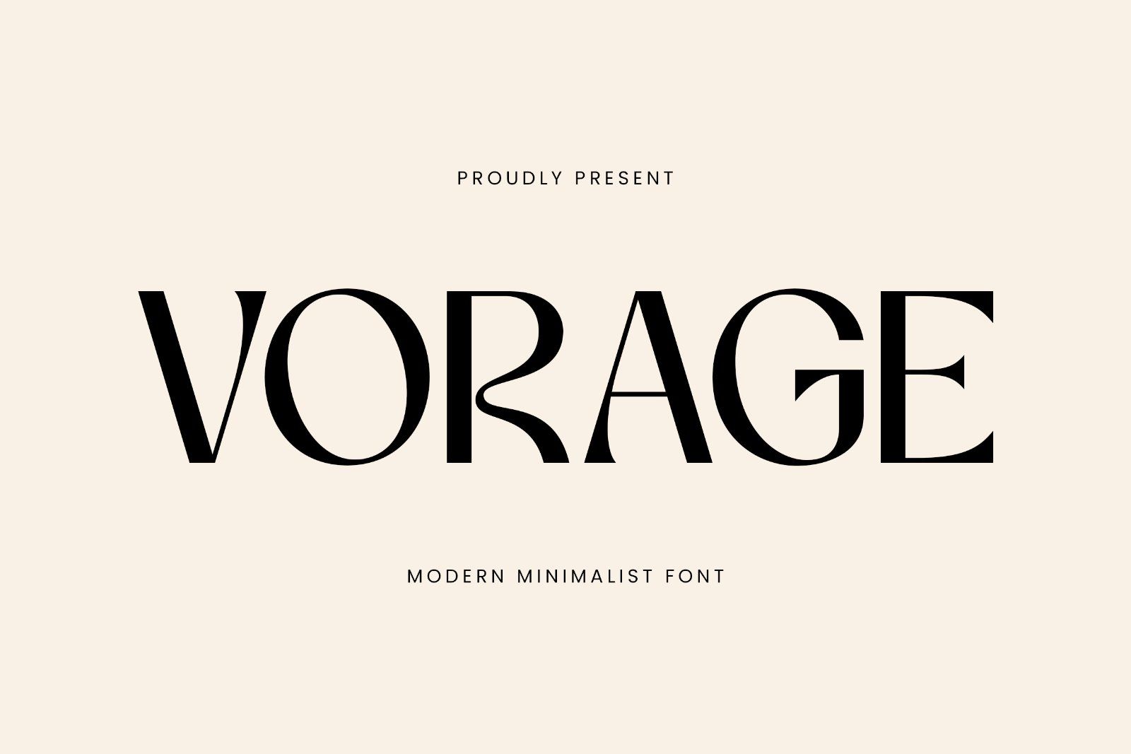 Vorage | Modern Minimalist Typeface