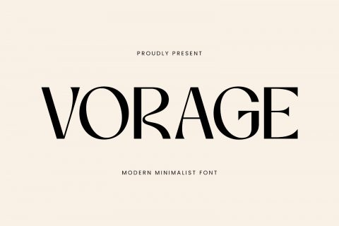 Vorage | Modern Minimalist Typeface