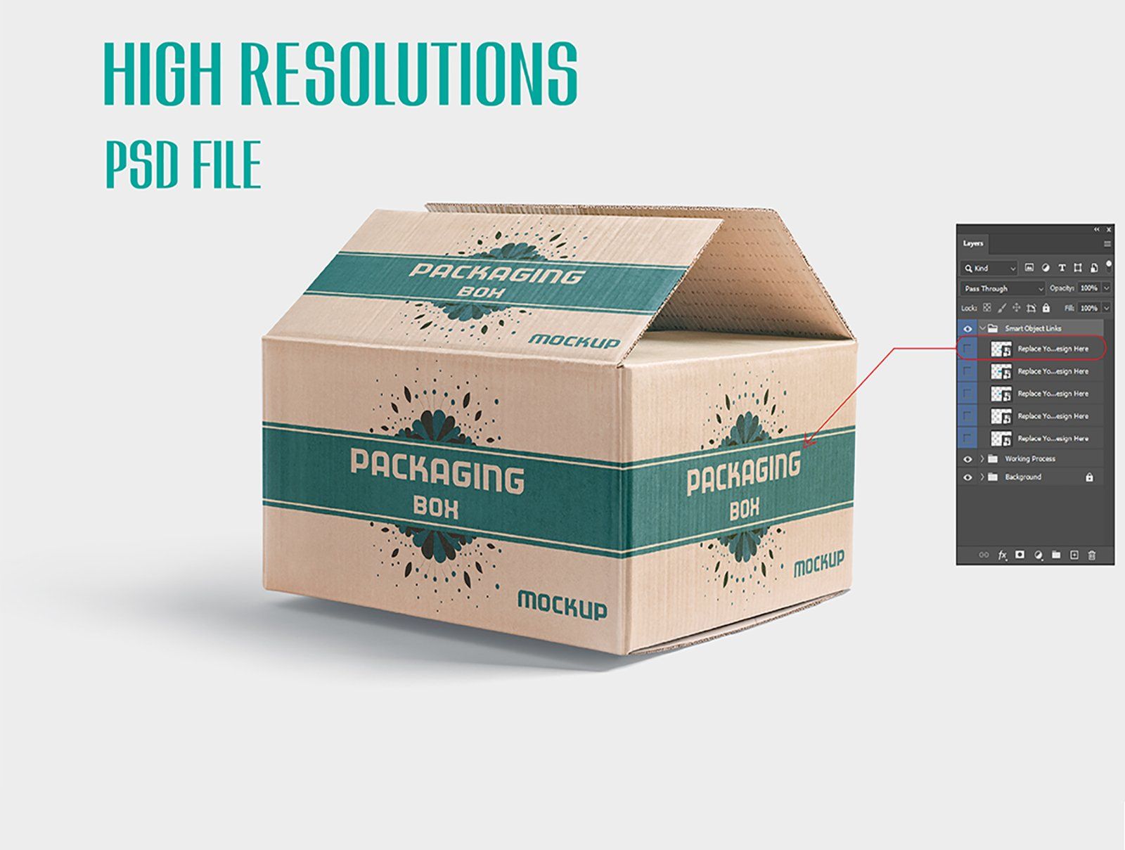 packaging mockup box