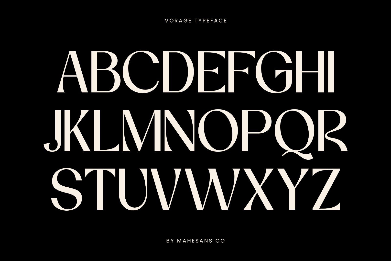 Vorage | Modern Minimalist Typeface
