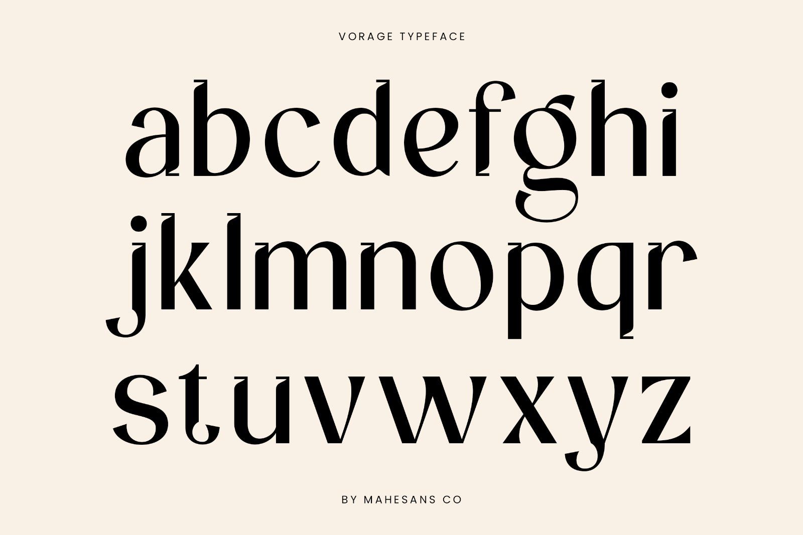 Vorage | Modern Minimalist Typeface
