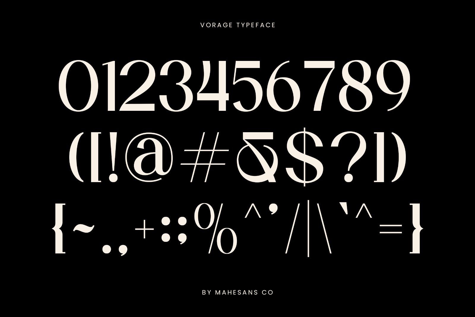 Vorage | Modern Minimalist Typeface