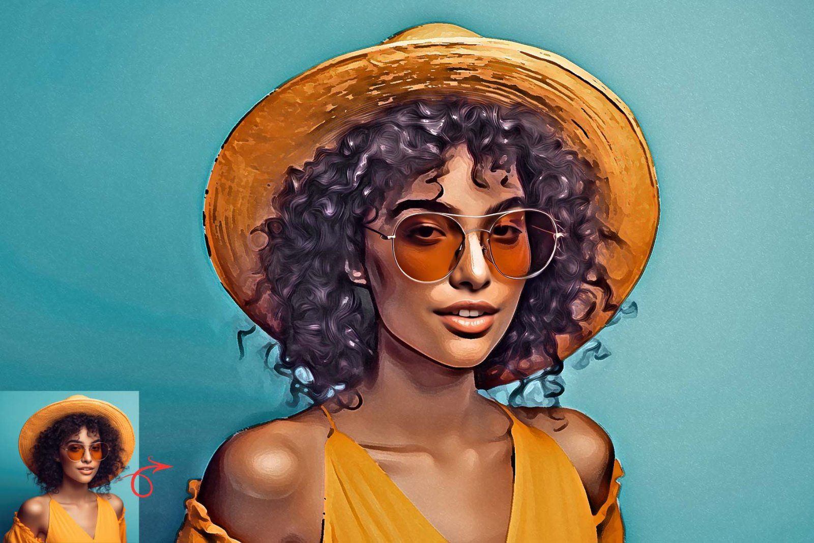 Vibrant Oil Paint Photoshop Action